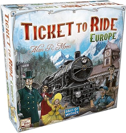 Days of Wonder - Ticket to Ride Europe - Board Game - Ages 8+ - 2-5 Players