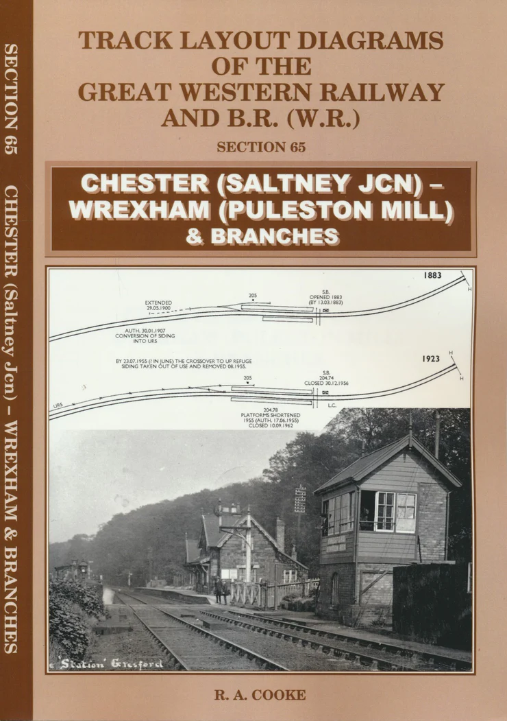Track Layout Diagrams of the GWR and BR (WR) - Section 65 Chester -Wrexham by R.A. Cooke
