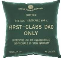 First Class Dad Only Cushion