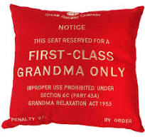 First Class Grandma Only Cushion