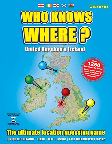 Who Knows Where UK & Ireland - Map Family Board Guessing Game